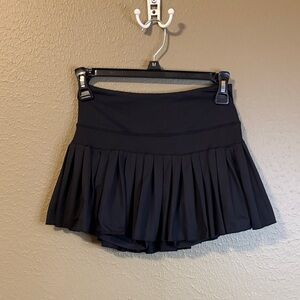 Black Pleated Skort
